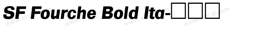 SF Fourche Bold Ita字体转换